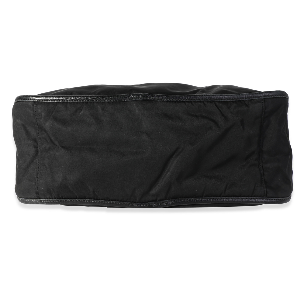 Prada Black Tessuto Nylon & Saffiano Leather Hobo - Picture 5 of 7